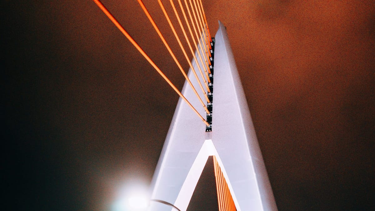 Minimalist architectural bridge representing the strategic connection between China's local cultural landscape and global markets.